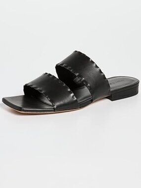 Vince Women's Zofi Mafalda Sandals, Black, 7.5 Medium US